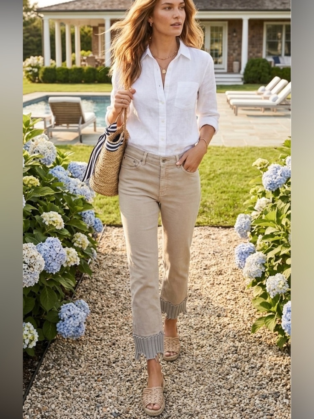 PAIGE Soft Jean Pants Designer Los Angeles Ankle 26 Stretch Soft Hamptons 210$